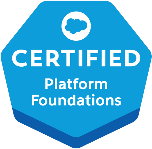 Salesforce Certified Platform Foundations certificate achieved by Andrii Muzychuk on June 29, 2023